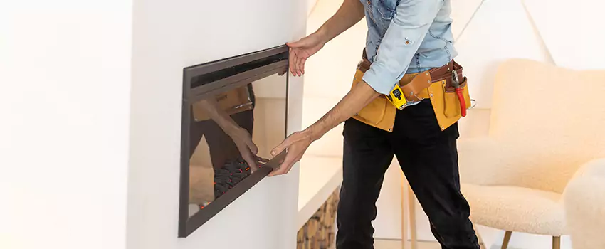 Metal Fireplace Installation in Champaign, Illinois