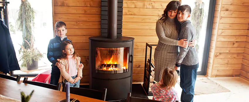 Morso Cast Iron Fireplace Insert Installation in Champaign, Illinois