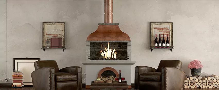 Thelin Hearth Products Providence Pellet Insert Fireplace Installation in Champaign, IL