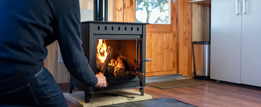 Open Hearth Wood Fireplace Installation in Champaign, IL
