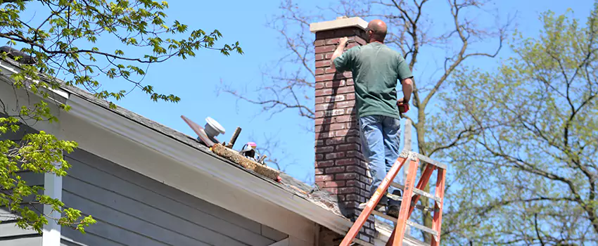 Vinyl and PVC Chimney Flashing Installation in Champaign, IL