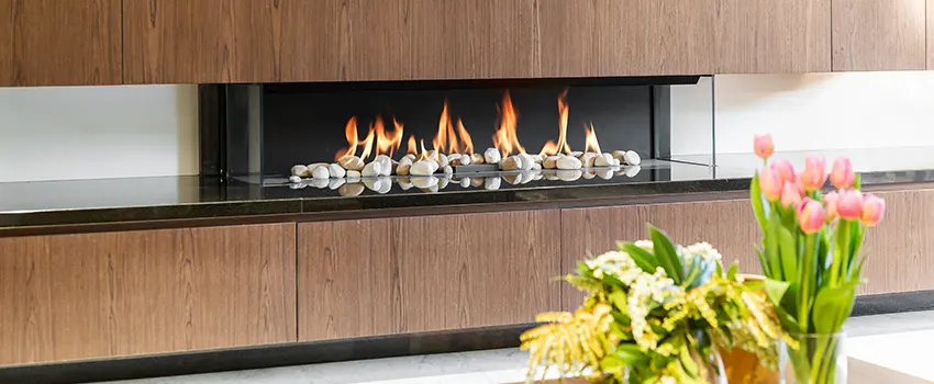 Double-height Fireplace Design Refurbishment in Champaign, Illinois