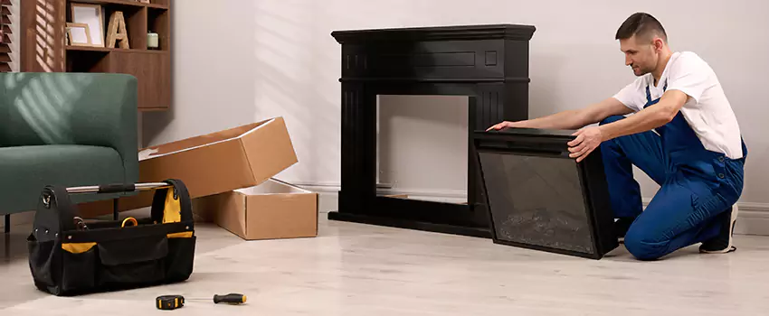 Old Rusted Metal Fireplace Repair And Replacement in Champaign, IL