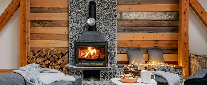 Thelin Hearth Products Direct Vent Gas Stove Fireplace Inspection in Champaign, Illinois